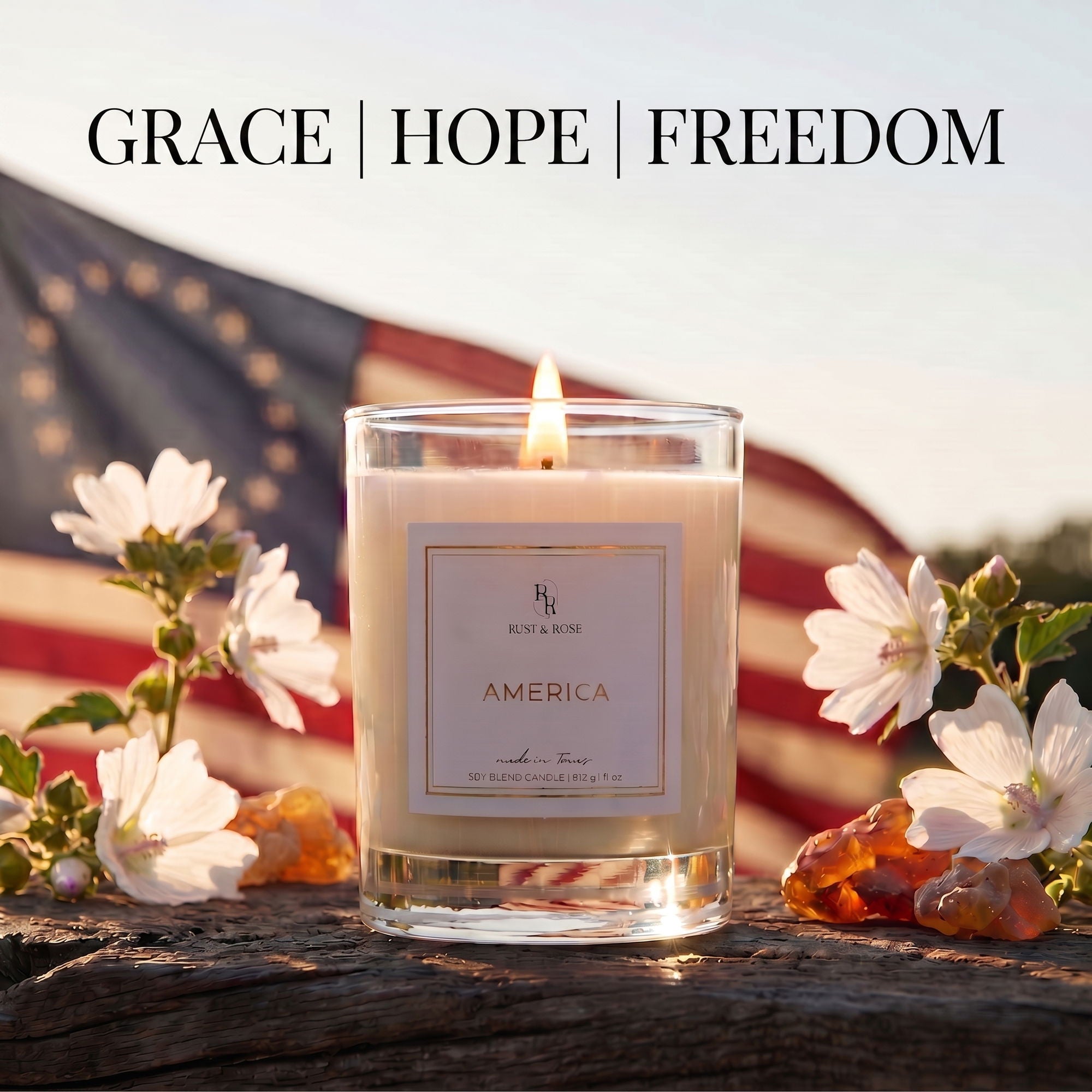 America 250th Candle