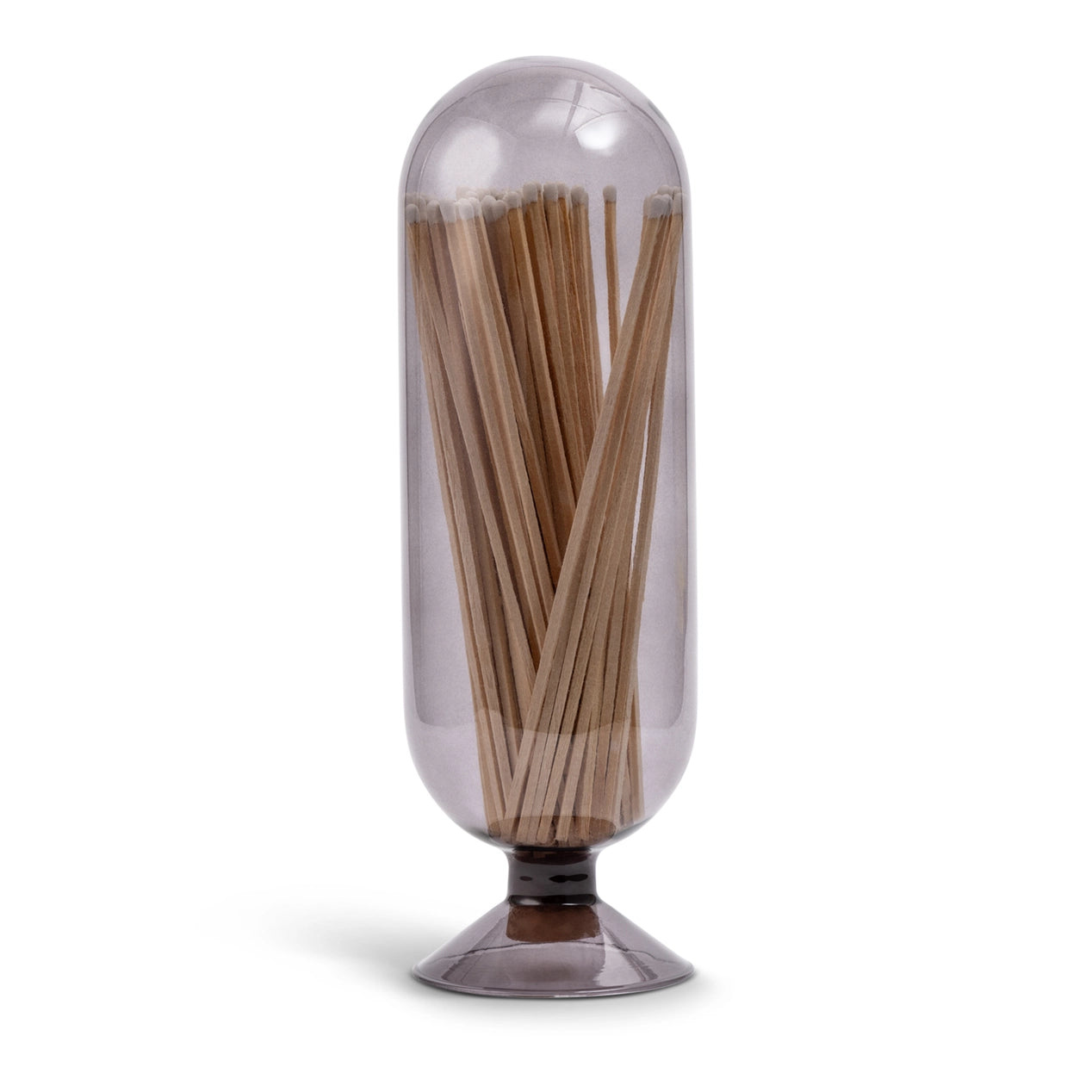 Large Safety Matches in Glass Cloche - 100 count