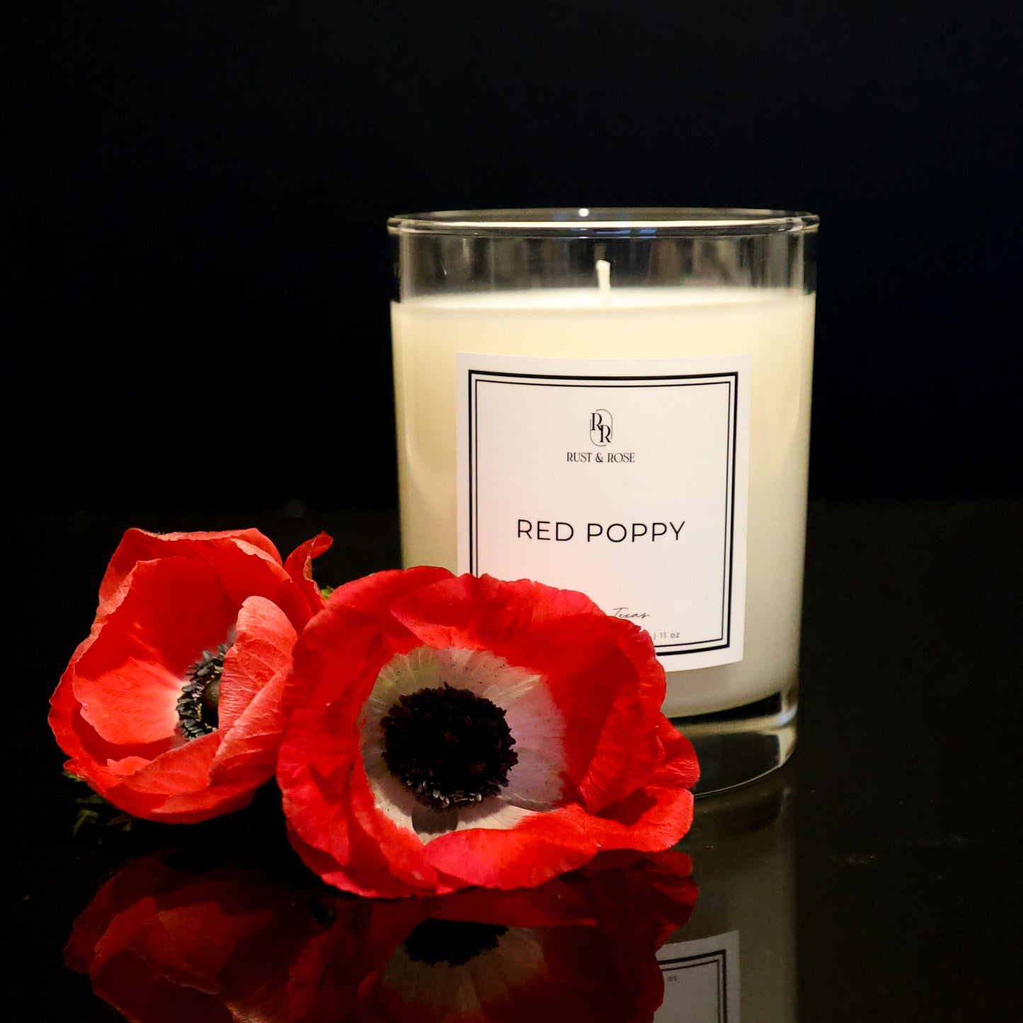 Red Poppy | Luxury Non-Toxic Coconut-Soy Candle