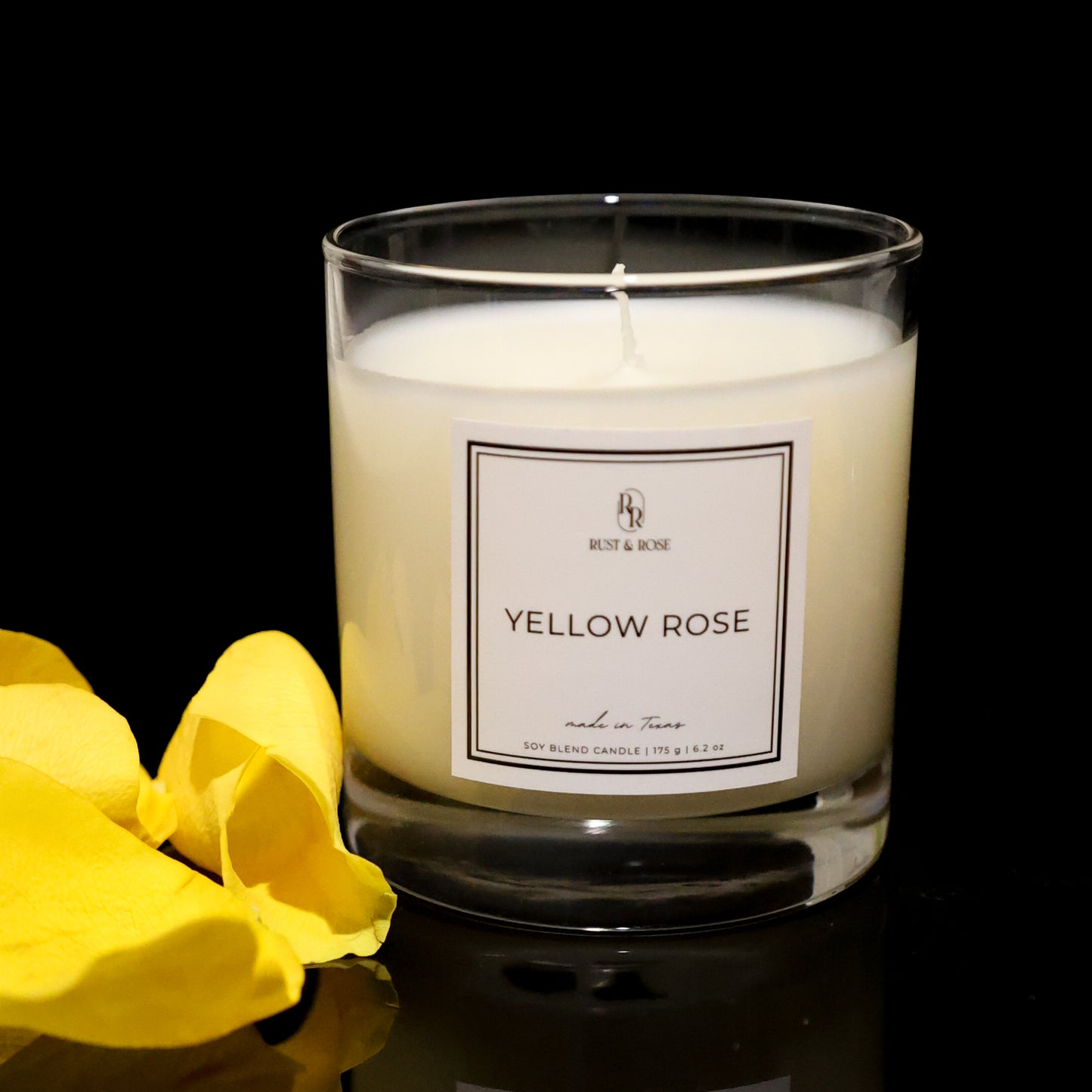 Yellow Rose | Luxury Non-Toxic Coconut-Soy Candle