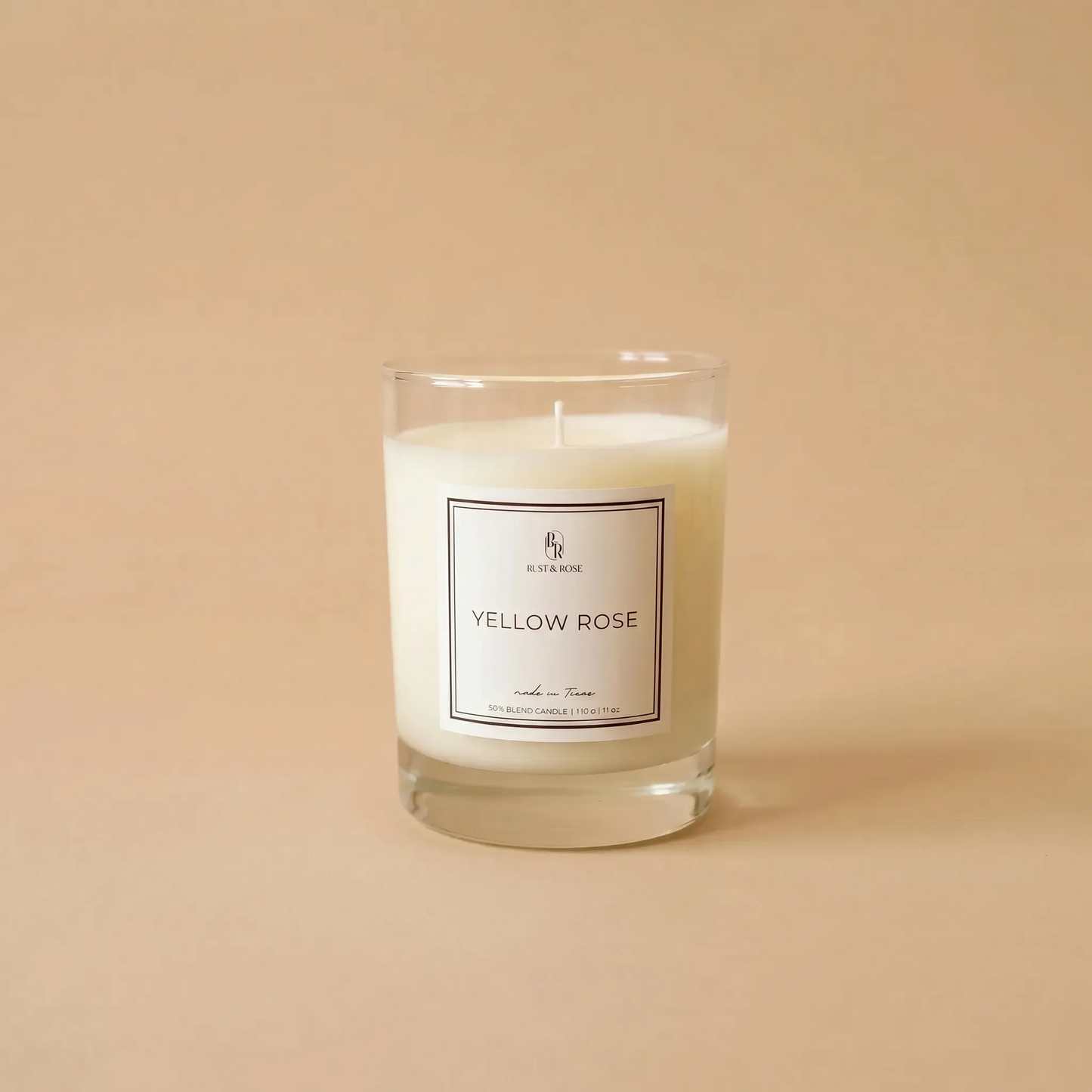 Yellow Rose Candle